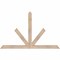 Ekena Millwork Saratoga Smooth Timber Gable Bracket, Douglas Fir, 60"W x 38"H x 1 1/2"D x 3 1/2"F, 15/12 Pitch GBW060X38X0204SAR00SDF - alternate 1
